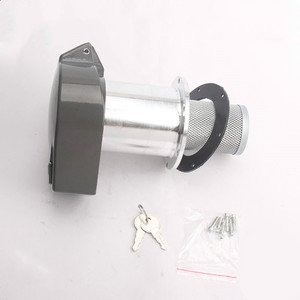 Bouchon de réservoir de carburant en métal avec poignée XCMG LiuGong Lonking Xinyuan HF2511 pour équipement de construction, niveleuse, style A B - Product Image 3