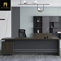 Bureau d'étude de luxe italien Bureau à domicile en bois Bureau d'ordinateur de direction