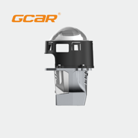 Lente de Proyector Bi-LED GCAR de 75W de Alta Potencia, 3 Pulgadas, R6 Ultra TIR, Prisma, Reflector Doble, Faro Delantero para Automóvil
