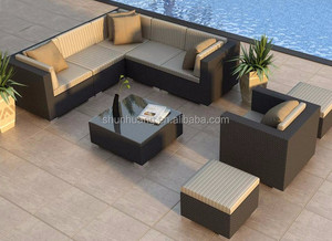 Ensemble <span class=keywords><strong>de</strong></span> canapés <span class=keywords><strong>de</strong></span> <span class=keywords><strong>jardin</strong></span> modernes, bon marché et au design simple, canapés modulaires en osier et rotin imperméables pour le patio et le <span class=keywords><strong>salon</strong></span> - Product Image 5