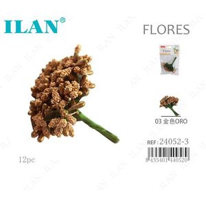 ILAN Fiori Secchi Oro 12 pz per Composizioni - Product Image 1