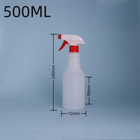 500ml 650ml 1000ml Bouteille de pulvérisation vide réutilisable en continu Bouteille de pulvérisation professionnelle résistante aux produits chimiques