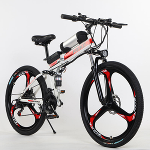 Vélo pliant à cadre en acier 7 vitesses avec porte-bagages arrière, batterie lithium double 48V 14 pouces, moteur de moyeu arrière sans balais <span class=keywords><strong>500Wh</strong></span> - Product Image 3