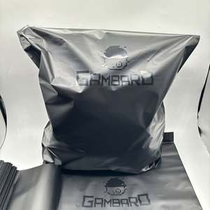 Sac d'expédition personnalisé noir mat avec logo UV 6x9 10x13 12x15 14.5x19 pour vêtements, biodégradable - Product Image 2