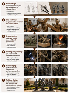 Statue de Jésus grandeur nature en bronze, sculpture religieuse <span class=keywords><strong>des</strong></span> 14 stations du chemin de croix pour église, jardin, extérieur, bronze coulé - Product Image 6