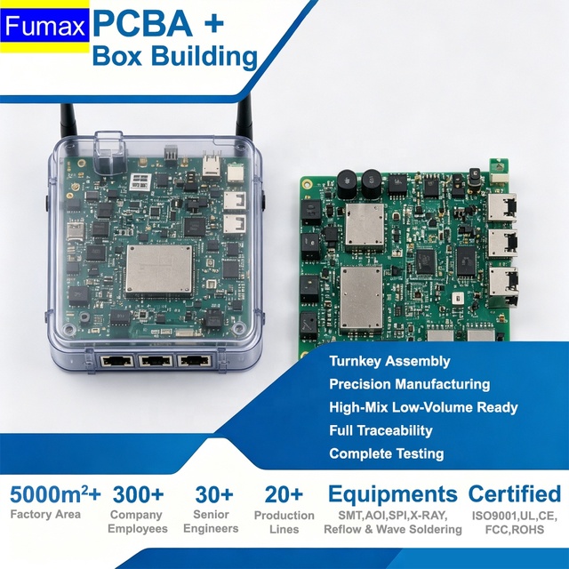 IoT Device Box Build Wireless Integration Enclosure Functional Test Product Print Circuit Board PCB PCBA Manufacturing Assembly