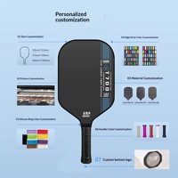 Raquette de pickleball en fibre de carbone T700 P2 41,6 cm 220 g Vente chaude transfrontalière Europe États-Unis