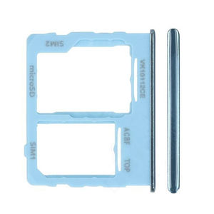Per Samsung Galaxy A32 5G, vassoio porta SIM e MicroSD a doppio taglio, colore blu, ricambio - Product Image 1