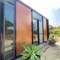 Maison conteneur modulaire préfabriquée pour jardin extérieur, 20 pieds, rangement de cour, bureau conteneur portable et durable à structure en acier