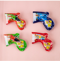 Filet rouge pistolet à confettis pour feux d'artifice, pistolet à bulles pour fête d'anniversaire, pistolet de salut, pistolet gonflable de sécurité