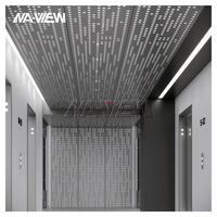 Carreaux de Plafond en PVC Perforé en Aluminium CNC de Style Moderne Imperméable Insonorisé Ignifuge Isolation Thermique Artifacts Artistiques Carré