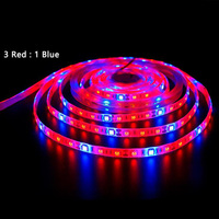 #67188 3Red 1Blue IP65 60LEDs/M Impermeable Full Spectrum Phytolamp 5M 300LEDs 5050 SMD Tira de LED Kit de módulos de sensor de interior