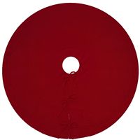 Jupe de sapin de Noël de luxe en tricot torsadé, style rustique campagnard, rouge et blanc, couvre-sapin tricoté, ornement de Noël, décoration de maison pour les fêtes