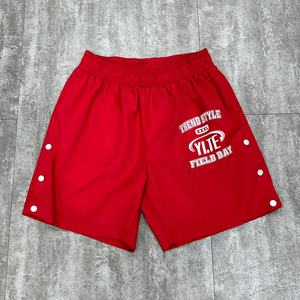 Custom Men's Casual Nylon <b>Short</b> <b>Pants</b> Manufacturer Side Button Up Gym <b>Shorts</b> Streetwear Baggy Designer Sports <b>Shorts</b> For Men - Product Image 1