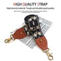 Classique rétro Style ethnique 50mm Polyester Jacquard bandoulière réglable sac à bandoulière sangle guitare sangles