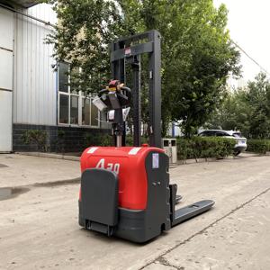 Volledige Elektrische Pallet Stapelaar Lift Hoogte Heftruck 2 Ton Magazijn Zwaar Object Transport Elektrische Pallet Stapelaar - Product Image 2