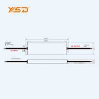 Alimentation LED à tension constante à vente chaude, certifiée UL CE ROHS, ultra-mince, à indice de facteur de puissance élevé, IP67, 200 watts, AC110V-277V, DC12V 24V 48V