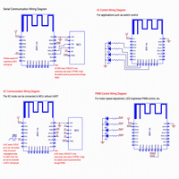 Low Power BLE 4.2 Transparent Transmission Module UART IIC Serial Wireless 8KB/s Data Rate 115200 Baud MESH RTC PWM