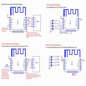 Low Power <strong>BLE</strong> 4.2 Transparent Transmission Module UART IIC Serial Wireless 8KB/s Data Rate 115200 Baud MESH RTC PWM - Product Image 3
