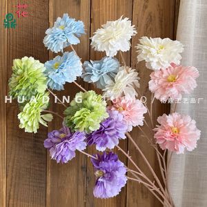 Flores de Peonía Artificiales de Seda, Accesorios de Decoración para Bodas, con Relieve y Forma de Hueso, Origen China - Product Image 1
