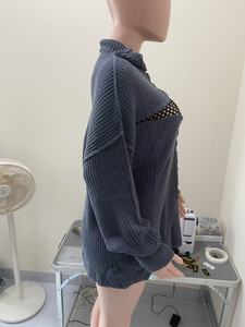 Maglione Pullover Vintage 2025 con Ricamo Floreale per <span class=keywords><strong>Donna</strong></span>, Design Traforato in <span class=keywords><strong>Maglia</strong></span> Casual, Moda Streetwear per Autunno Inverno - Product Image 6