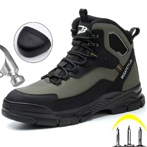 Chaussures de sécurité de haute qualité pour hommes, chaussures de travail à embout en acier, bottes de sécurité anti-écrasement, bottes de travail indestructibles - Product Image 5