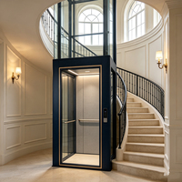 Ascenseur de villa personnalisable pour visites touristiques, à traction hydraulique, sans fosse, sans gaine, pour applications résidentielles intérieures et extérieures