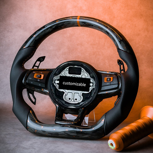 Volante Personalizado de Fibra de Carbono Forjado Rosa para VW <span class=keywords><strong>Beetle</strong></span> Cabriolet Golf <span class=keywords><strong>Cabrio</strong></span> Convertible Lamando Scirocco Passat - Product Image 5