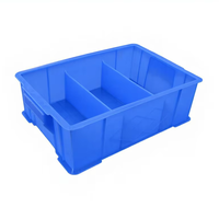 Boîte de manutention empilable en plastique HDPP, avec logo personnalisable, format européen, étanche et écologique, pour la logistique.
