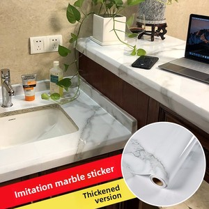 Papel Tapiz de PVC Moderno y Duradero, Textura de Mármol, <span class=keywords><strong>Autoadhesivo</strong></span>, Vinilo Impermeable, Resistente al Aceite y a Altas Temperaturas, Revestimiento <span class=keywords><strong>para</strong></span> Paredes - Product Image 1