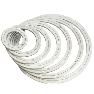 Поворотный механизм для обеденного стола: практичный, снижает шум, долговечный, плавный, из алюминиевого сплава, для мастерских, вращающиеся пластинчатые опоры, фурнитура - Product Image 3