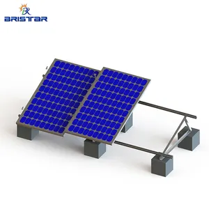 BRISTAR panel surya, sistem atap datar tesla ubin Bibir 100watt untuk ubin rumah tenaga surya