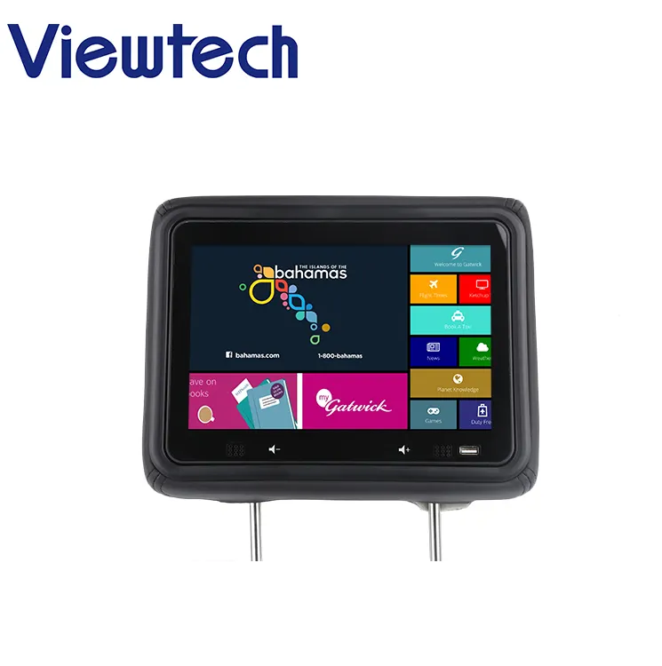 Fabricage Fabriek Unieke Android Taxi Reclame Speler 10.1 Inch Interactieve Incar Lcd Hoofdsteun Scherm Taxi Android Tablet