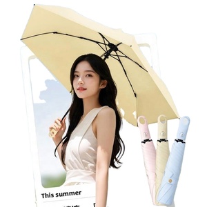 Parapluie pliant ultra-léger et entièrement automatique, double usage, protection solaire, avec crochet et revêtement anti-UV, pour adultes, 92 cm - Product Image 2