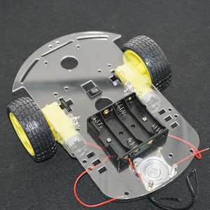 OKY5032 2WD Smart Car Chassis Kit DIY Parts with <b>Battery</b> Box Motor for Programming Learning - Product Image 5