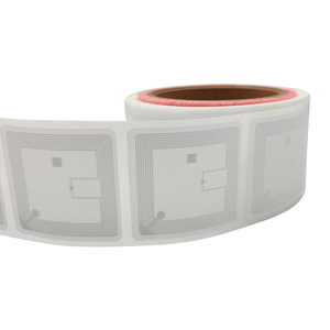 RFID NFC 13.56MHz 図書館管理用ブックタグ 50x50mm 自己粘着 防水 ロール状ステッカー 便利な保管に - Product Image 1