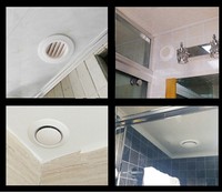 Diffuseur rond de chaleur d'air CVC moderne 4 5 6 8 pouces ABS registre de plafond évents pour mur et plafond