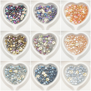 Zhubi <span class=keywords><strong>Magic</strong></span> Rose Moon Star Kristallen Alfabet Kralen Verjaardag Maand Ronde Glazen Kralen Goud Gevulde Metalen Bedels Zodiac Hangers - Product Image 6