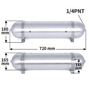 Tanque de <span class=keywords><strong>3</strong></span> y 5 Galones para Suspensión Neumática, <span class=keywords><strong>Precio</strong></span> de Venta Caliente, Productos de Aluminio Baratos, Kit de Suspensión Neumática - Product Image 4