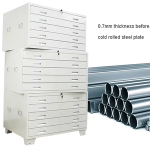 Classeur métallique pliable en acier à 5-15 tiroirs, structure de soudure assemblée, certifié ISO, pour usage scolaire moderne - Product Image 2