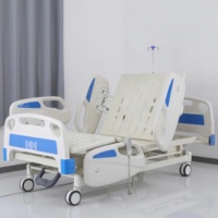 Lit d'hôpital électrique Lekang à 5 fonctions - Réglage complet, acier laminé à froid, certifié CE pour les soins aux patients dans les maisons de retraite et les cliniques