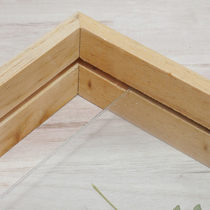 Khung ảnh bằng gỗ tự nhiên với khung kính đôi sinh thái ảnh gỗ - Product Image 6