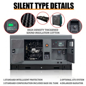 Generador Diésel Silencioso de 30kva 50kva 100kva, Insonorizado, Arranque Automático, ATS, Refrigerado por Agua, Certificado ISO9001 CE, Electricidad para el Hogar - Product Image 2