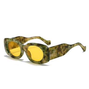 Gafas de Sol Cuadradas Retro de Moda con Protección UV400, Unisex, Estilo Urbano, Combinación de Colores de Alta Gama para Exteriores - Product Image 5