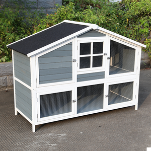 Grand <span class=keywords><strong>enclos</strong></span> pour lapins avec deux maisons principales, <span class=keywords><strong>enclos</strong></span> pour lapins, boîtes de jeu, cage en bois pour lapins - Product Image 1