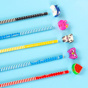 High Quality Custom Logo Rubber Eraser <b>Pencil</b> Topper Animal Shape Wholesale Colorful Lead Cute Promotional Item - Product Image 3