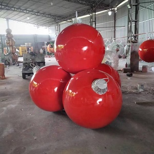 Bola de Navidad Grande de Fibra de Vidrio para Decoración Exterior, Adornos Navideños Grandes para Exteriores Comerciales - Product Image 2