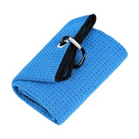 Serviette de golf de haute qualité avec logo personnalisé Serviettes de golf drôles vierges avec mousqueton Accessoires de golf