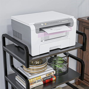 DB Soporte de impresora de 3 niveles de metal independiente Soportes y bastidores de almacenamiento negros - Product Image 5