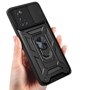 Opo <span class=keywords><strong>A52</strong></span>/A72/A92 armatura <span class=keywords><strong>Cover</strong></span> protettiva per cellulare semplice tinta unita custodia posteriore resistente a goccia con impugnatura per telefono - Product Image 5